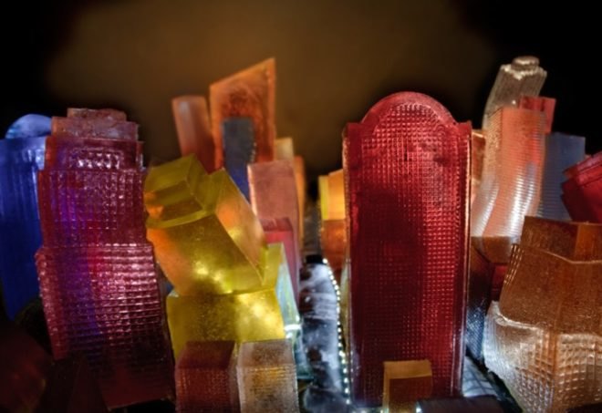 Liz Hickok, Jell-O Architecture, jello, eco art, temporary art, architecture, architectural models, sf, nyc