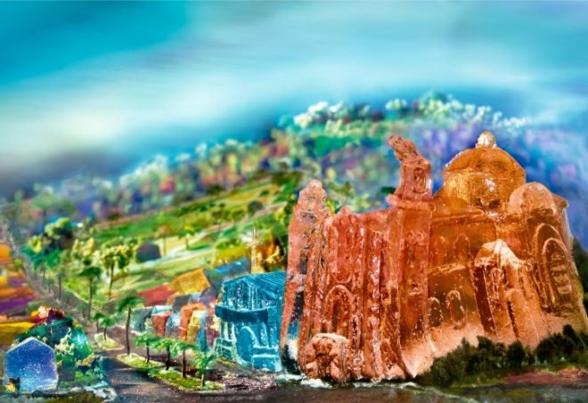 Liz Hickok, Jell-O Architecture, jello, eco art, temporary art, architecture, architectural models, sf, nyc