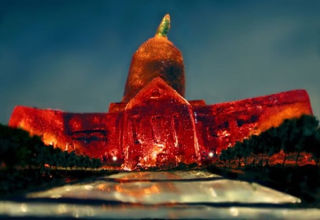 Liz Hickok, Jell-O Architecture, jello, eco art, temporary art, architecture, architectural models, sf, nyc
