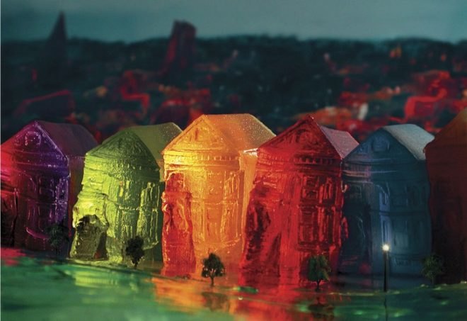 Liz Hickok, Jell-O Architecture, jello, eco art, temporary art, architecture, architectural models, sf, nyc