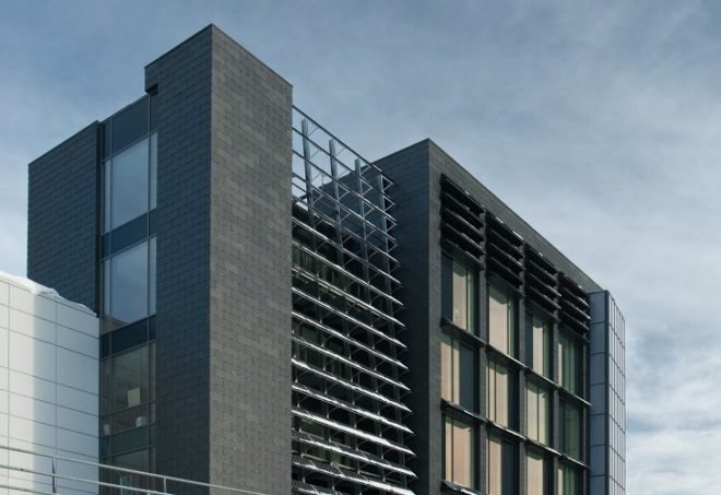Low Energy Office Building, CF Moller, aarhus, denmark, energy architecture, solar power, building integrated solar panels, passive house