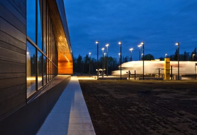 Minnesota, Port of Entry, warroad, julie snow architects, green building, sustainably harvested wood
