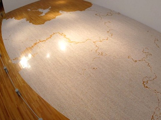 Motoi Yamamoto, Labyrinths, maze, salt sculpture, eco art, salt maze, green design