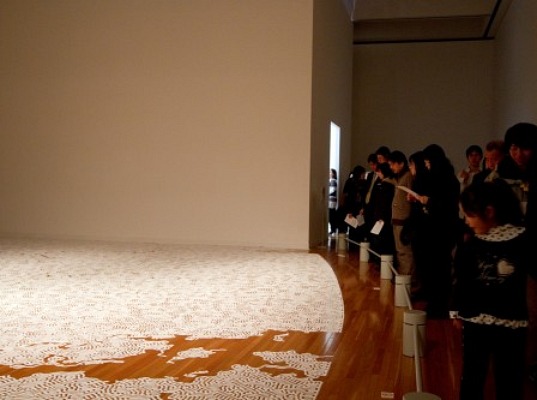 Motoi Yamamoto, Labyrinths, maze, salt sculpture, eco art, salt maze, green design