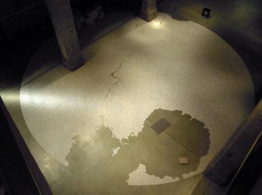 Motoi Yamamoto, Labyrinths, maze, salt sculpture, eco art, salt maze, green design