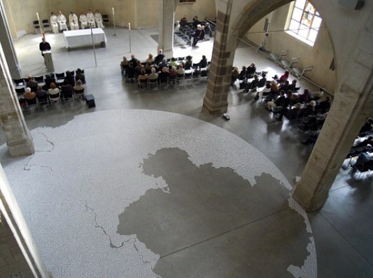 Motoi Yamamoto, Labyrinths, maze, salt sculpture, eco art, salt maze, green design