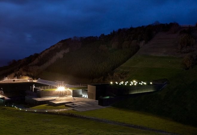 Municipal Pools of Povoação, barbosa e guimaraes, green roof, daylighting, skylights, portugal