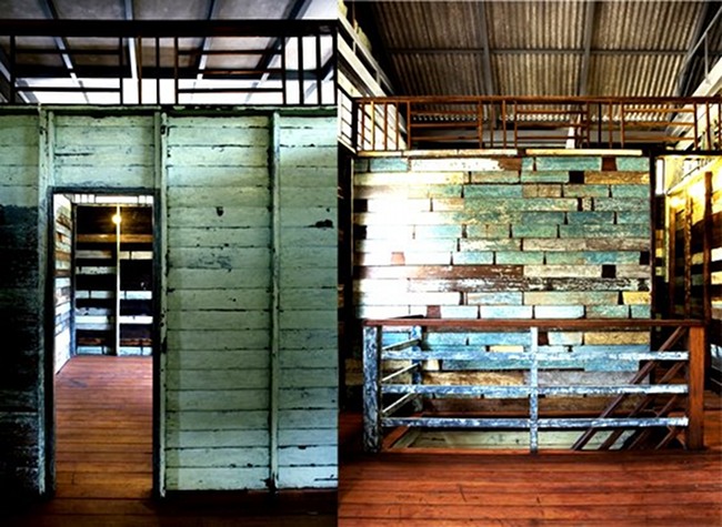 Pim Guesthouse, all(zone), bangkok, reclaimed wood, salvaged wood, recycled materials, thai sala