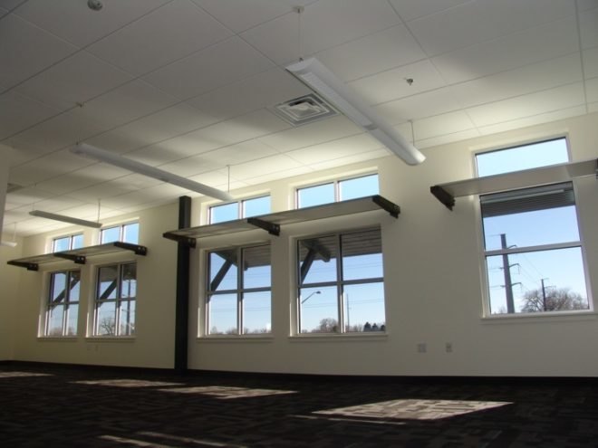 Northern Colorado green building, Fort Collins green building, spirae, abound, gengreen, van dyne, rocky mountain green building, LEED platinum, Colorado green building, colorado eco building, daylight shelves, RMi2, rocky mountain innosphere, envelope commissioning,
