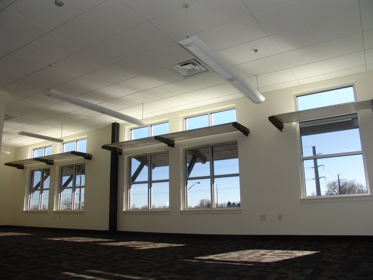 Northern Colorado green building, Fort Collins green building, spirae, abound, gengreen, van dyne, rocky mountain green building, LEED platinum, Colorado green building, colorado eco building, daylight shelves, RMi2, rocky mountain innosphere, envelope commissioning,