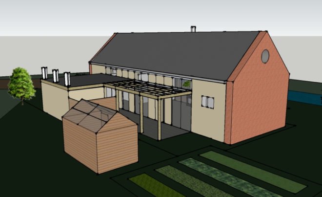 barnhouse, sustainable design, green architecture, western cape, south africa, Raymond Smith, passive cooling, passive heating, solar energy, wind energy, southeasterly winds, northfacing, hydrated lime, passive design