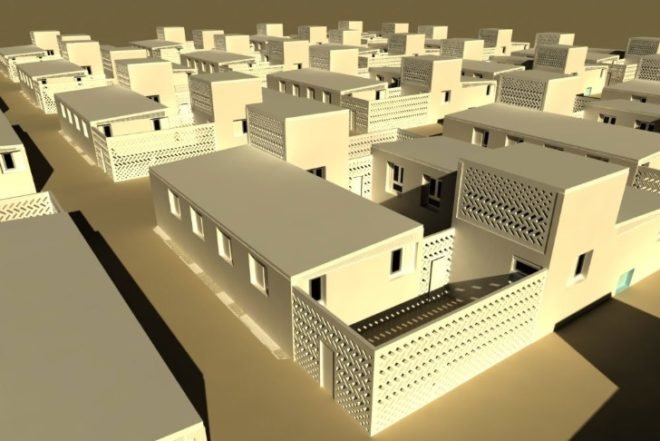 t-walls, modular housing, affordable housing, iraq, desert architecture, new world design