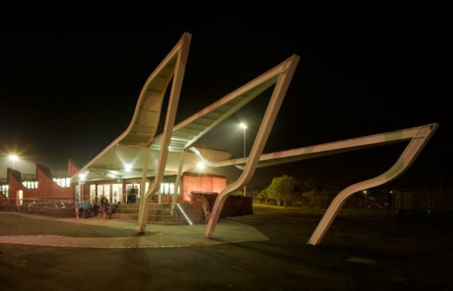 Templestowe Reserve Sporting Pavilion, templestowe, phooey architects, melbourne, recycled materials, zero energy, carbon neutral