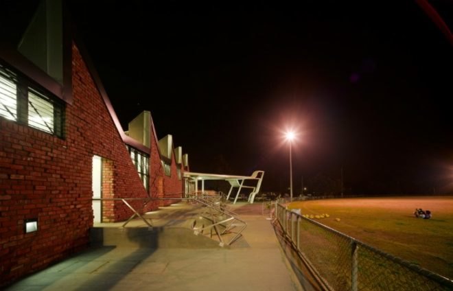 Templestowe Reserve Sporting Pavilion, templestowe, phooey architects, melbourne, recycled materials, zero energy, carbon neutral