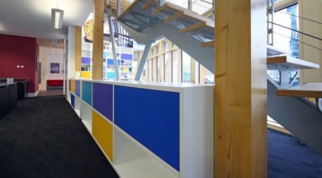 BREEM Outstanding, British green building, green building breem, green roof, Grey water reclimation, net-zero energy, Stride Treglown, sustainavbel design, timber cassette frame, Welch green building, zero energy building