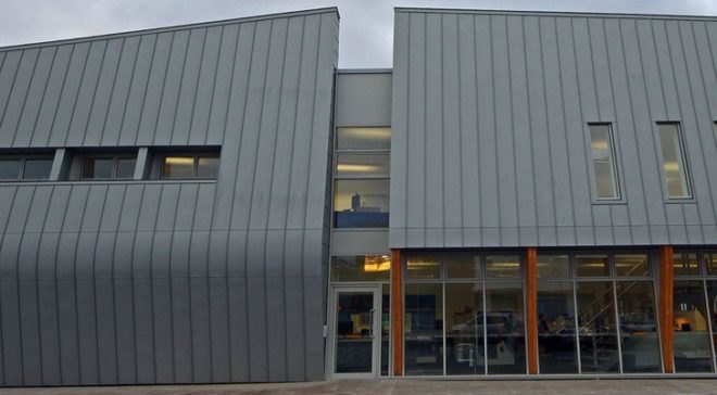 BREEM Outstanding, British green building, green building breem, green roof, Grey water reclimation, net-zero energy, Stride Treglown, sustainavbel design, timber cassette frame, Welch green building, zero energy building
