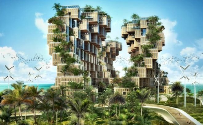 Vincent Callebaut, Coral, Haiti, Floating Village, renewable energy, modular, prefab,