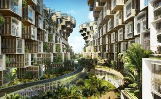 Vincent Callebaut, Coral, Haiti, Floating Village, renewable energy, modular, prefab,