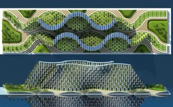 Vincent Callebaut, Coral, Haiti, Floating Village, renewable energy, modular, prefab,
