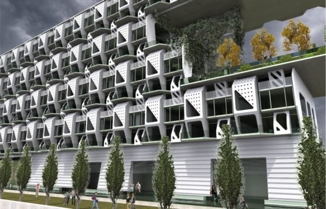 weave housing, meridian 105 architecture, prefab housing, prefab apartments, green design, sustainable architecture