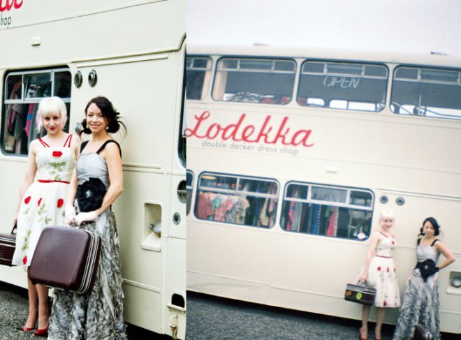 lodekka, vintage shop, green design, eco design, double decker bus, double decker, Double Decker Bus Transformed into a Vintage Boutique, vintage store, bus vintage shop, leela cyd ross, Erin Sutherland, creative reuse, adaptive reuse, recycled materials, eco architecture, green architecture, green store, 1965 Bristol Lodekka, vintage bus store, sustainable design