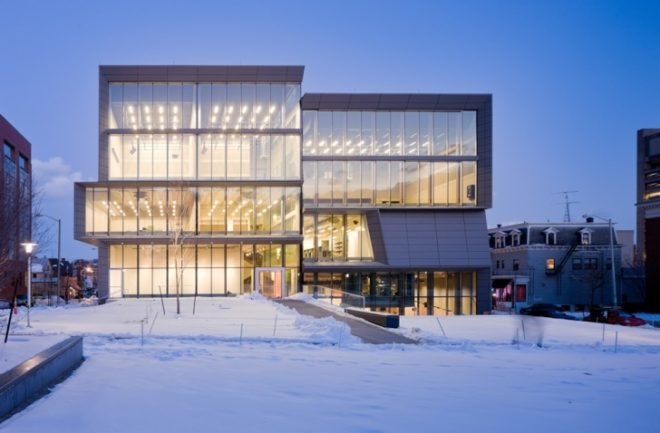 Green Creative arts center, LEED arts center, Brown university green building, LEED gold arts, Green Art collage, arts center daylight, green design eco arts center, s