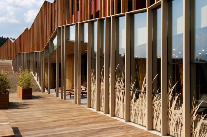slovenia hotel, green hotel, green roof, green architecture, eco architecture, eco hotel, green design, eco design, enota, enota architects, sotelia, hotel sotelia, roof garden, wellness hotel sotelia
