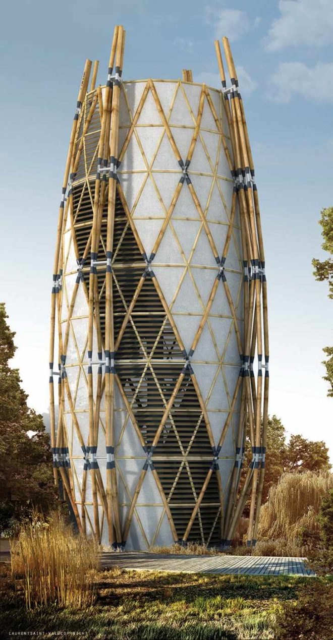 Bamboo Housing, SAINT VAL Laurent, bamboo, green materials, eco home