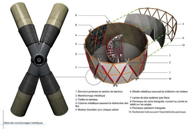 Bamboo Housing, SAINT VAL Laurent, bamboo, green materials, eco home