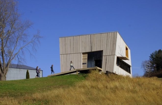 passive solar, Green building, Blair Barn House, 2011 AIA Housing Awards, barn house, Wisconsin green home, eco house design, radient heating, geothermal, solar thermal, oak siding, barn inspired design, Alchemy Architects,