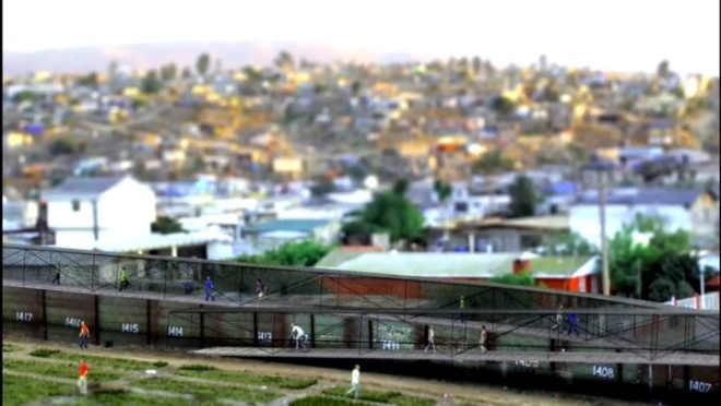 border burrito stand,Social design, Ronald Rael, Rael San Fratello Architects,desert water catchment, water treatment plant, border security, US border fence costs, tax desert solar array, US mexico border fence, green border, border crossing, solar thermal, solar electric field,