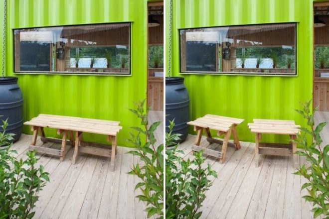Brickworks Welcome Hut, Evergreen Brickworks, Levitt Goodman Architects, Toronto, shipping container, cargotecture