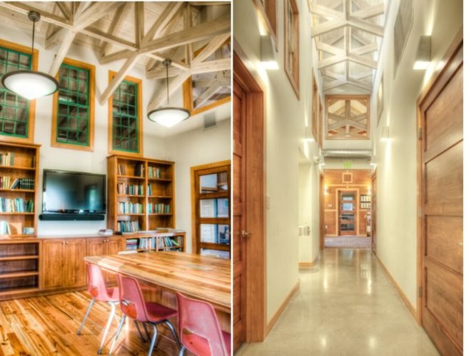 eco renovation, historic green preservation, bioswell, LED lighting, gshp, geothermal, natural cooling, net zero energy, zero energy addtion, green addtion, green historic renovation, eco historic, Quaker house renovation,