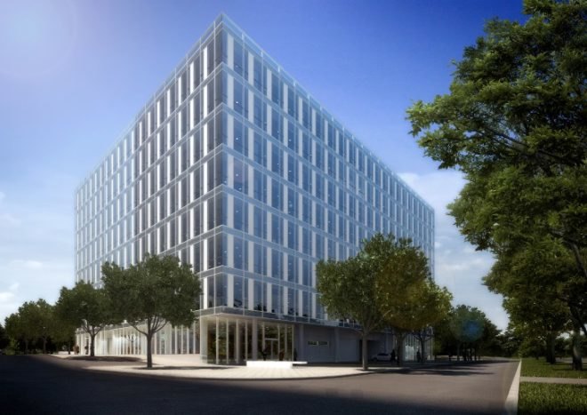 City Green Court, richard meier & partners, daylighting, atrium, living wall, leed, prague