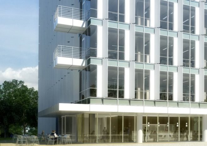 City Green Court, richard meier & partners, daylighting, atrium, living wall, leed, prague