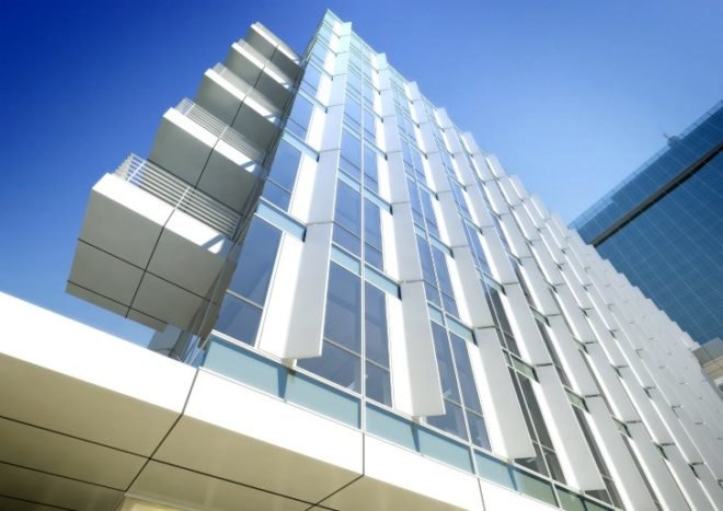 City Green Court, richard meier & partners, daylighting, atrium, living wall, leed, prague