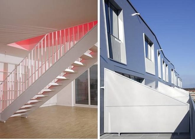 eco-building, sustainable building, sustainable development, Coral House, Geneva, Switzerland, solar gain, shades, energy efficiency, Minergie, Group 8 architects, geothermal heating and cooling, air quality