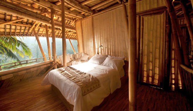 green village, ibuku, bamboo home, bali, green school, bamboo construction