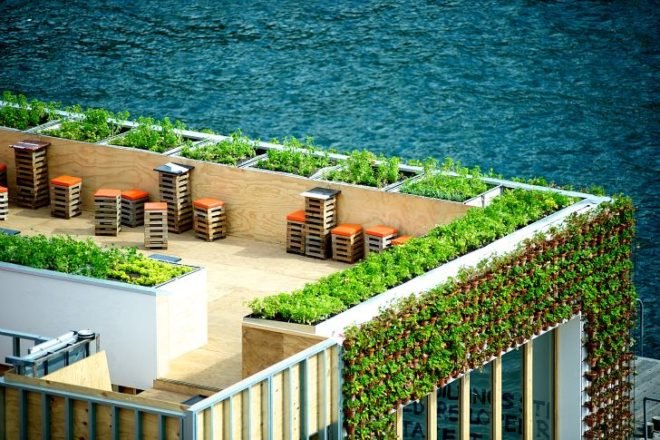 greenhouse, joost bakker, sydney, shipping containers, eco restaurant, pop up cafe, zero waste