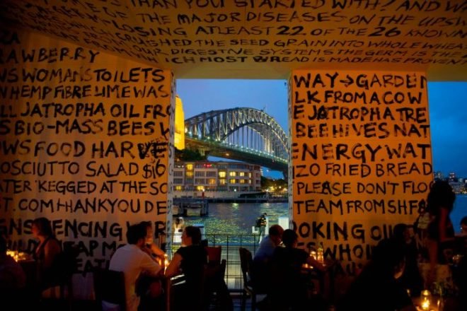 greenhouse, joost bakker, sydney, shipping containers, eco restaurant, pop up cafe, zero waste