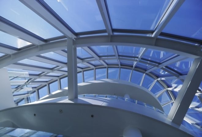 green design, green production facility, Japan green roof, torri gate, Zen modern design
