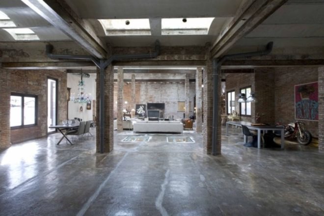 Minim Interior Architects, daylight, brick wall interior, green retrofit, eco interior, green interior,Sustainable Interiors, loft design, Spain green building,