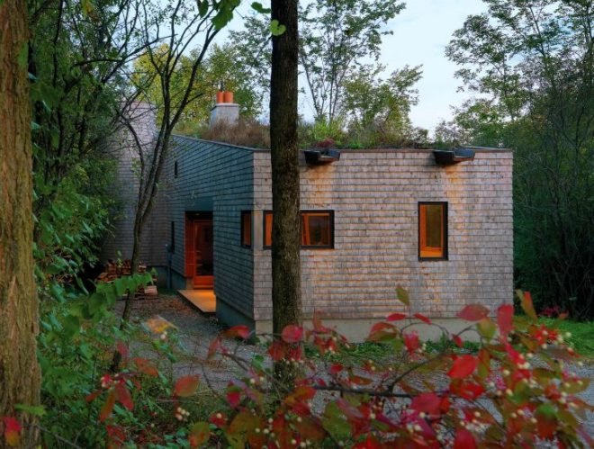 McLeod House, nature preserve house, green roof, john mcleod architects, eco home, green home