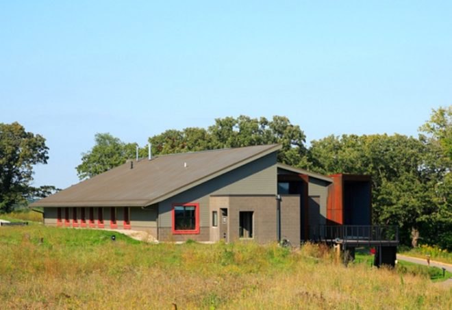 Minnesota Valley National Wildlife Refuge Visitor Center, MS&R, visitor center, energy efficient design, green design, sustainable architecture
