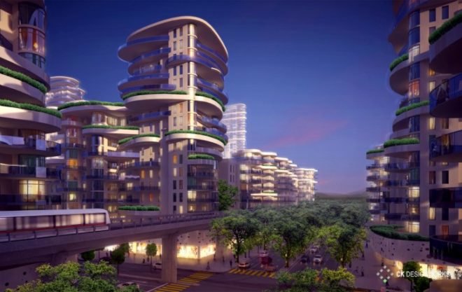 Nanjing Masterplan, ck designworks, eco city, sustainable masterplan, china, monorail, urban design