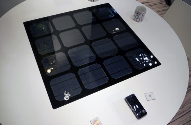 Panasonic, QI, Security Show, Security Show 2011, green energy, sustainable energy, Solar Panel, Solar Table, wireless charging system, Wireless Power, Wireless Power transmission, Wireless Power transmission Pad, solar energy