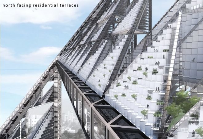 India green skyscraper, mumbai tower proposal,slum tower, triangle tower, Sierpenski’s Pyramid, Khushalani Associates, Dharavi proposed skyscraper,2011 evolo skyscraper competition,