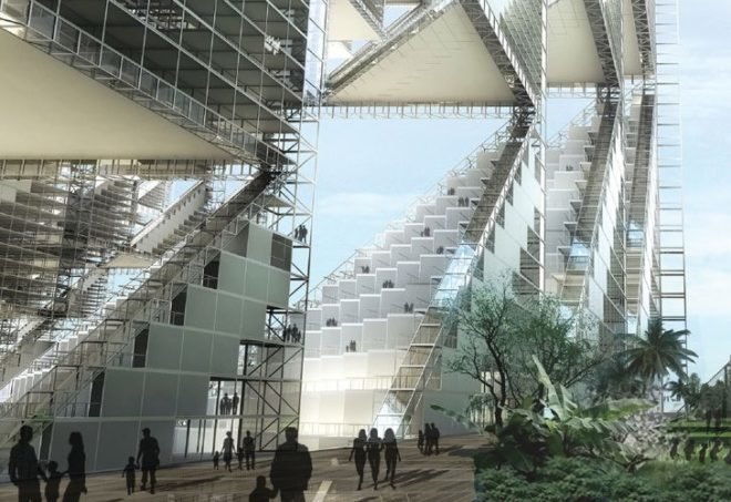 India green skyscraper, mumbai tower proposal,slum tower, triangle tower, Sierpenski’s Pyramid, Khushalani Associates, Dharavi proposed skyscraper,2011 evolo skyscraper competition,