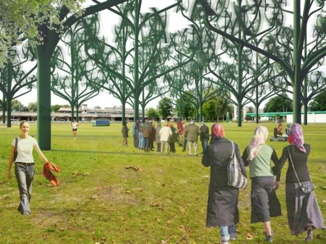 Power Flowers, nl architects, vertical axis wind turbines, wind energy, renewable energy, wind tree