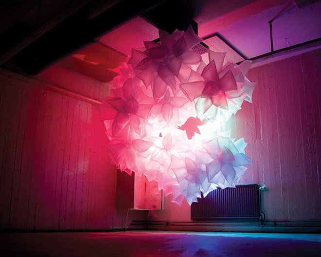Robert Janson, art, recycle art, recycled materials, plastic bags, Andy warhol, Mylar, sculpture